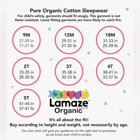 Lamaze Organic Baby/Toddler Boys Sleepwear - Picture 4 of 4